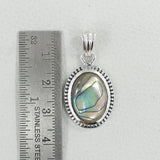 Abalone Shell Silver Pendant