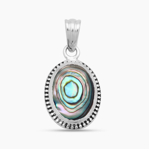 925 Sterling Silver Abalone Shell Pendants