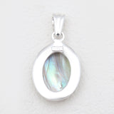 925 Sterling Silver Abalone Shell Pendants