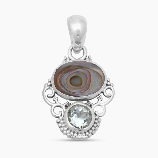 925 Silver Abalone Shell Pendants