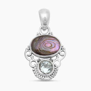 925 Silver Abalone Shell Pendants