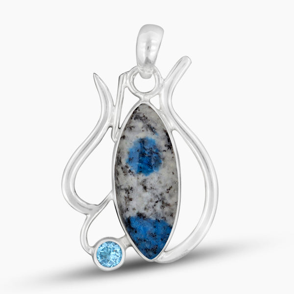 925 Sterling Silver K2 Jasper Pendants