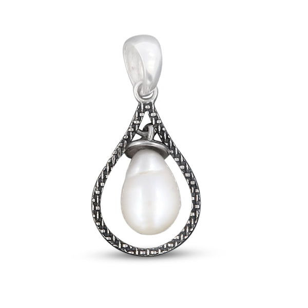 925 Sterling Silver Pearl Pendant