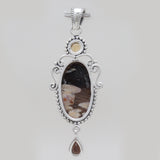 Peanut Wood Jasper Silver Pendants