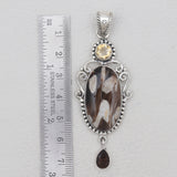 Peanut Wood Jasper Silver Pendants