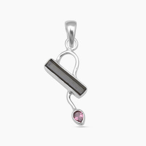 Green Tourmaline Silver Pendants