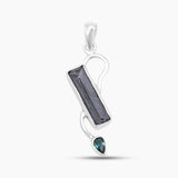 Green Tourmaline Silver Pendants