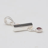 Green Tourmaline Silver Pendants