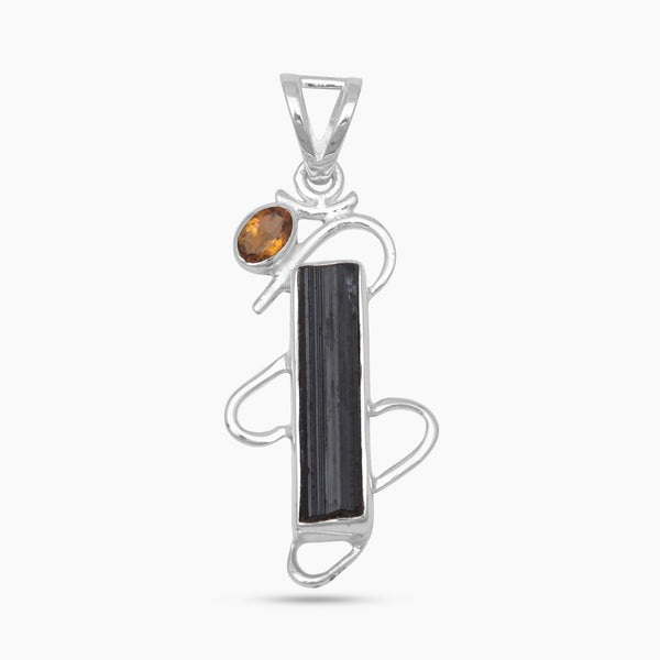 Tourmaline Silver  Pendants