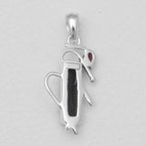 Black Tourmaline Silver Pendants