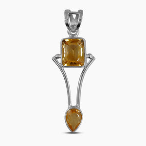 925 Sterling Silver Citrine Pendants