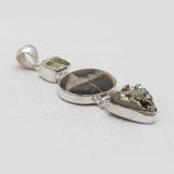 925 Silver Septarian Jasper Pendants