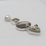 925 Silver Septarian Jasper Pendants