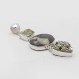 925 Silver Septarian Jasper Pendants