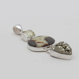 925 Silver Septarian Jasper Pendants