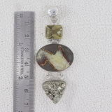 925 Silver Septarian Jasper Pendants