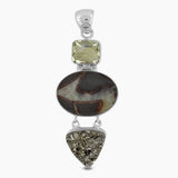 925 Silver Septarian Jasper Pendants