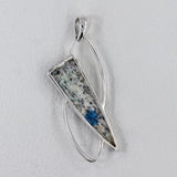 925 Sterling Silver Mustard Jasper Pendant