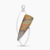 Mustard Jasper Silver Pendants