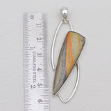Mustard Jasper Silver Pendants