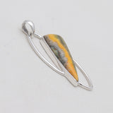 Mustard Jasper Silver Pendants