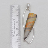 Mustard Jasper Silver Pendants