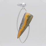 Mustard Jasper Silver Pendants