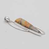 Mustard Jasper Silver Pendants