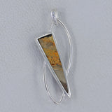 Mustard Jasper 925 Sterling Silver Pendant