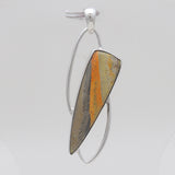 Mustard Jasper Silver Pendants