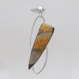 Mustard Jasper Silver Pendants