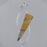 925 Sterling Silver Mustard Jasper Pendant