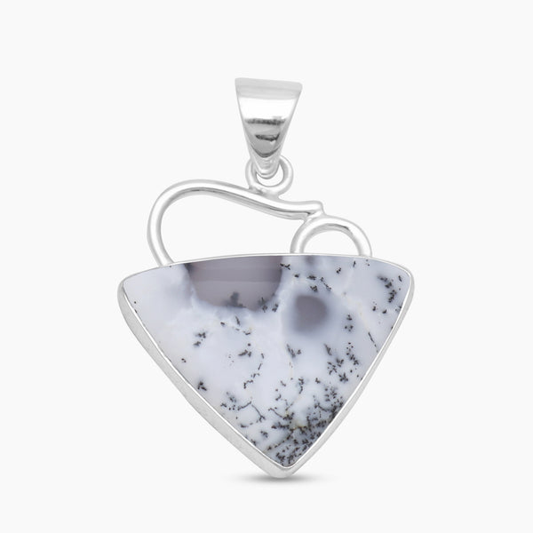 925 Silver Dendritic Opal Pendants