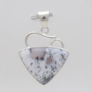 925 Silver Dendritic Opal Pendants