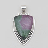 Ruby Zoisite Silver Designer Pendants