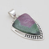 Ruby Zoisite Silver Designer Pendants