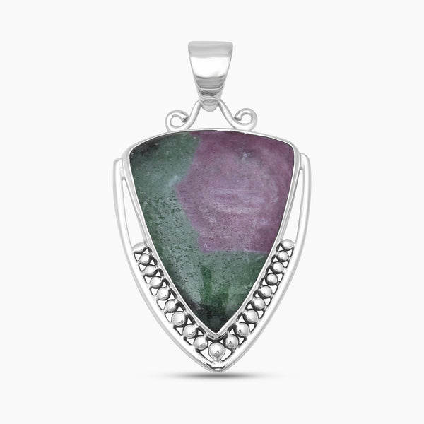 Ruby Zoisite Silver Designer Pendants