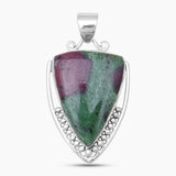 925 Sterling silver Ruby Zoisite Pendants