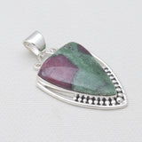 925 Sterling silver Ruby Zoisite Pendants
