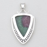 925 Sterling silver Ruby Zoisite Pendants