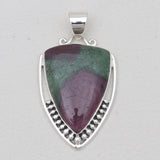 Ruby Zoisite Silver Designer Pendants