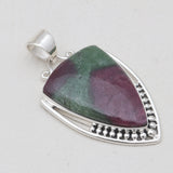 Ruby Zoisite Silver Designer Pendants