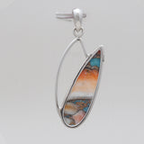 Turquoise Spiny Oyster Silver Pendants
