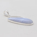 Blue Lace Agate Silver Pendants