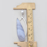 Blue Lace Agate Silver Pendants
