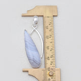 Blue Lace Agate Silver Pendants
