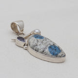 925 Sterling Silver K2 Jasper Pendants