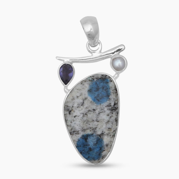 925 Sterling Silver K2 Jasper Pendants
