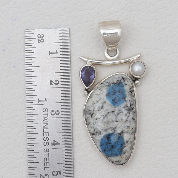 925 Sterling Silver K2 Jasper Pendants