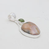 925 Sterling Silver Ocean Jasper Pendants